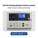 What is the tension control of a PE film printing machine?