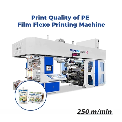 What is the quality of prints produced by a PE Film Flexo Printing Machine?