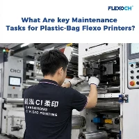 What are the common maintenance tasks for a Plastic Bag Flexo Printing Machine?
