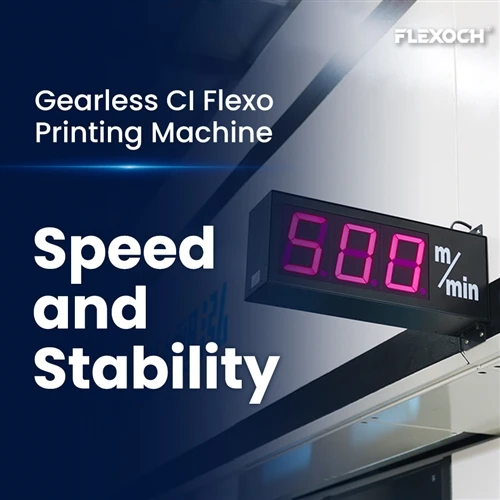 What is the printing speed stability of flexographic printing machines?