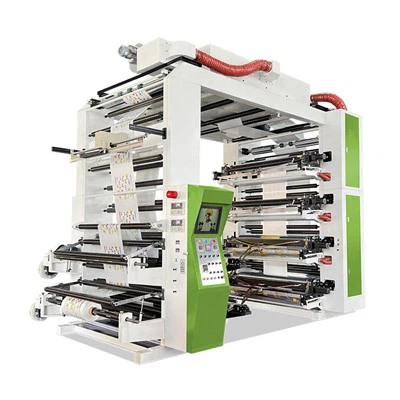 8 Colour Stack Type Flexo Printing Machine