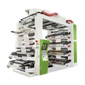 What is the function of the anilox roller in a 6 Colour Flexo Printing Machine?